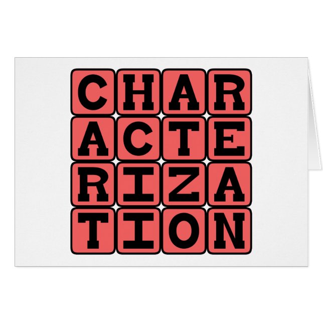 Characterisation, Personality of Character (Front Horizontal)