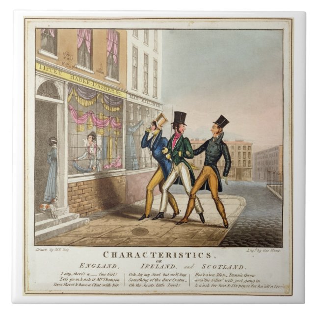 Characteristics - England, Ireland and Scotland, e Tile (Front)