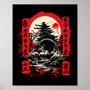 Characters Chinese American Kenpo Karate  Poster