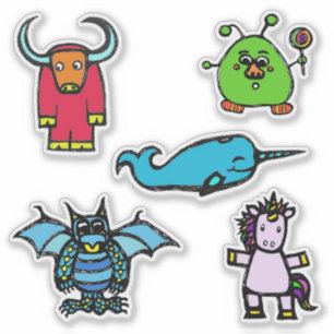 Characters from "the alphabet book" (ADNUY)