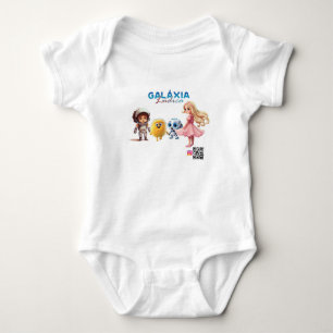 characters from the Ludic Galaxy Baby Bodysuit