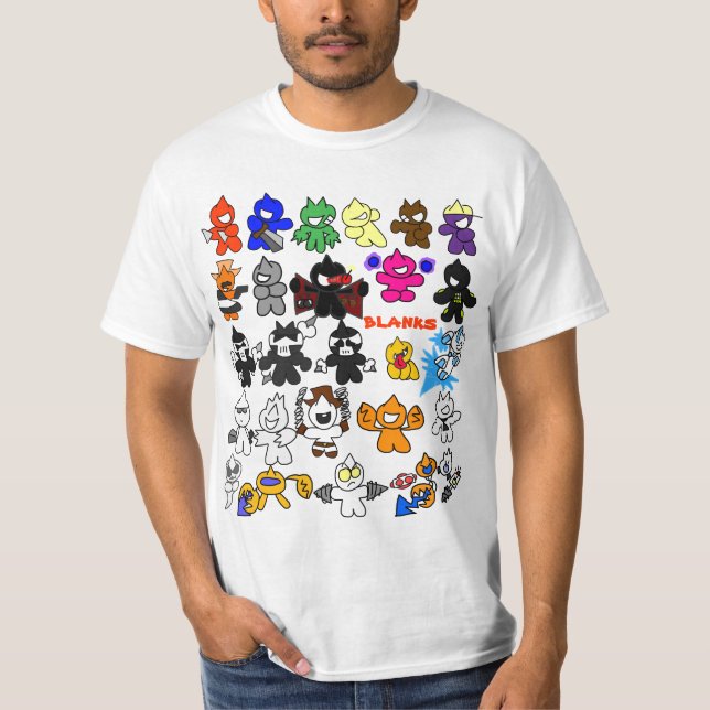 charater list T-Shirt (Front)