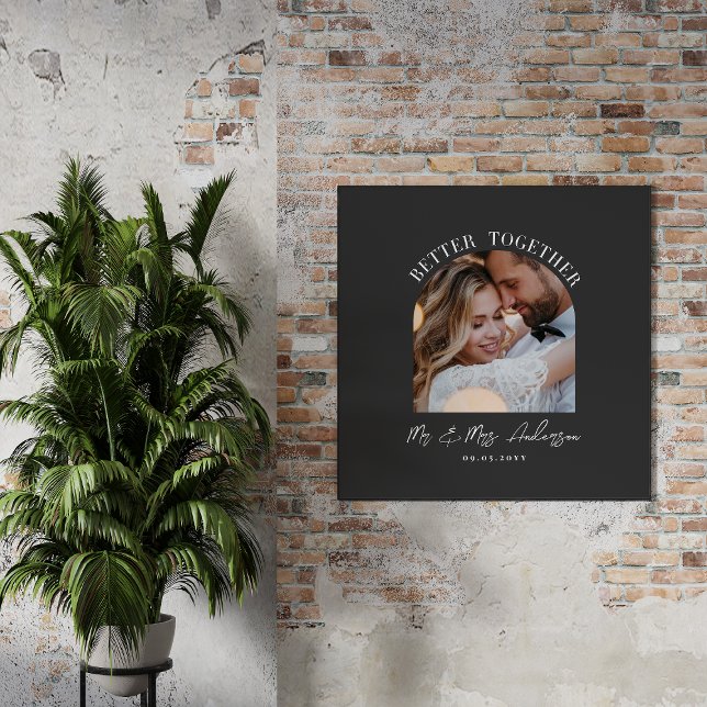 Charcoal arch photo wedding gift home decor (Creator Uploaded)