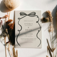 Charcoal Bow Frame Wedding