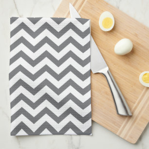 Charcoal Chevron Kitchen Towels