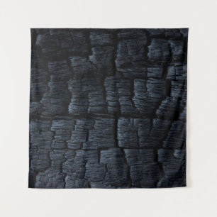 Charcoal coal ash burnt backdrop tapestry
