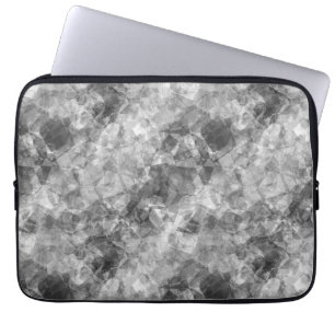 Charcoal Crumpled Texture Laptop Sleeve