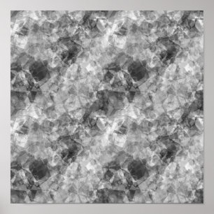 Charcoal Crumpled Texture Poster