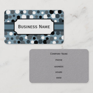 Charcoal Dots  Business Card