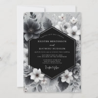 Charcoal Floral Artistry Wedding