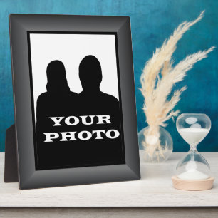 Charcoal Frame Your Photo 8 x 10 Vertical Plaque 2