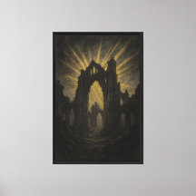 Charcoal & Gold Cathedral Ruins