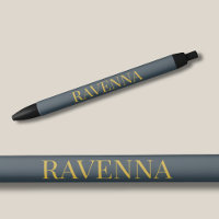 Charcoal Gold Name Personalised Custom Luxury Gift