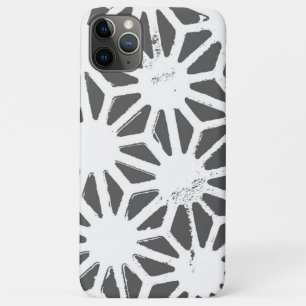 Charcoal gray geometric pattern Case-Mate iPhone case
