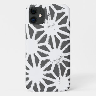 Charcoal gray geometric pattern Case-Mate iPhone case