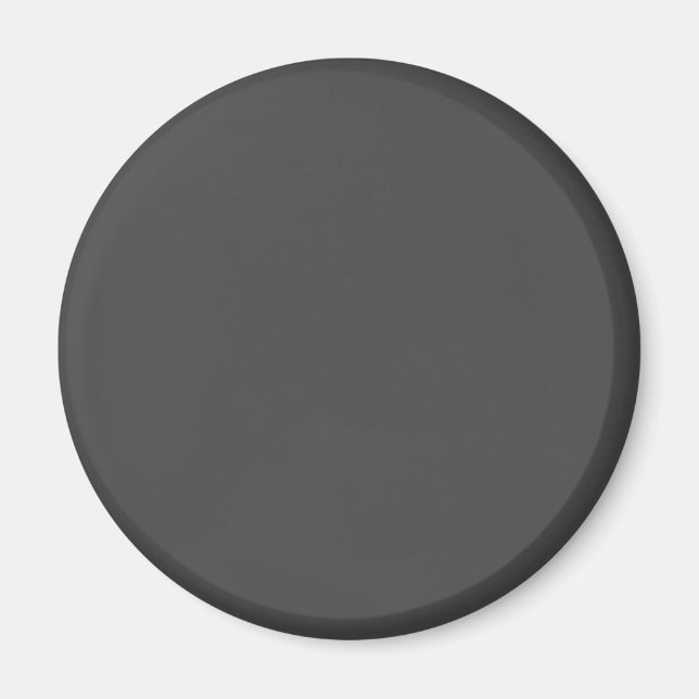 Charcoal Grey 434343 Colour, With Add a Name Optio Magnet (Front)