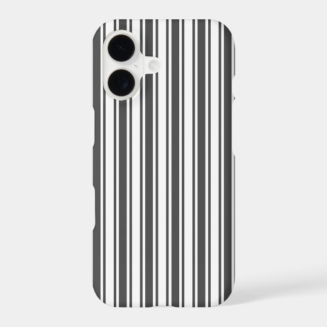 Charcoal grey and white candy stripes (Back)