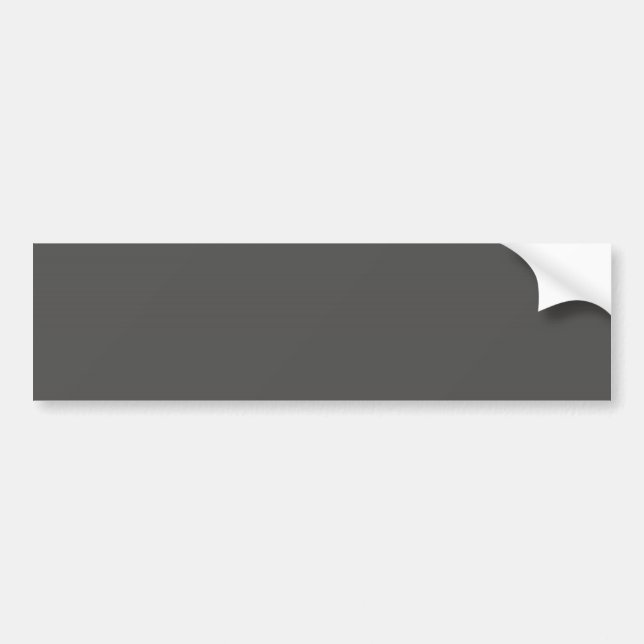 Charcoal Grey Background Bumper Sticker (Front)