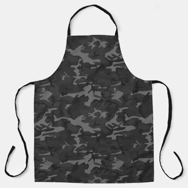 Charcoal Grey Camo Apron (Front)