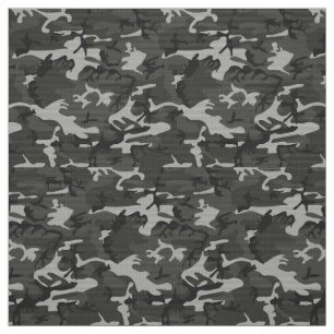 Charcoal Grey Camouflage DIY Fabric