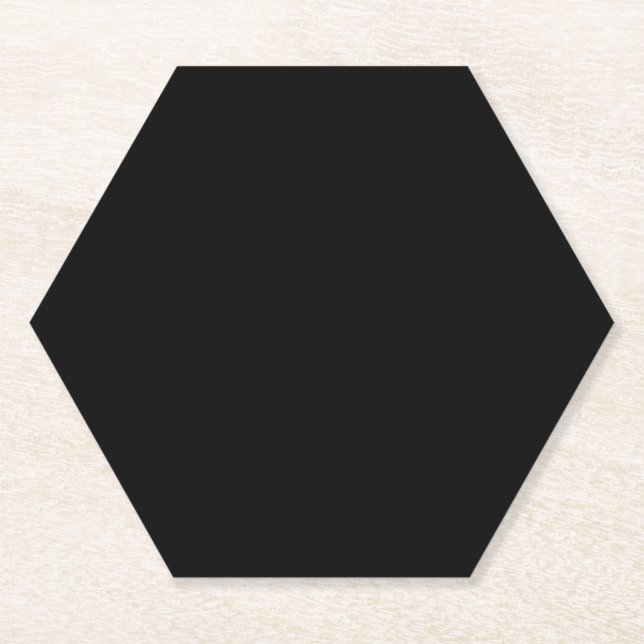 Charcoal Grey,Dark Grey,Davy Grey, Paper Coaster (Front)