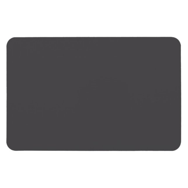 Charcoal Grey Grey Solid Trend Colour Background Magnet (Horizontal)