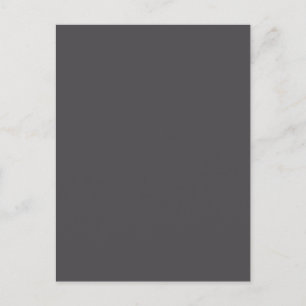 Charcoal Grey Grey Solid Trend Colour Background Postcard
