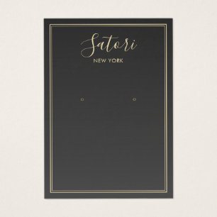 Charcoal Grey Signature Earring Display