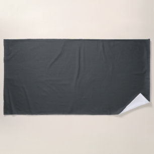 Charcoal grey (solid color)  beach towel
