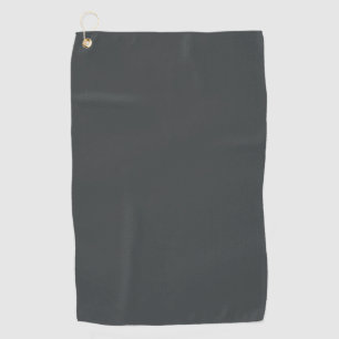 Charcoal grey (solid color)  golf towel