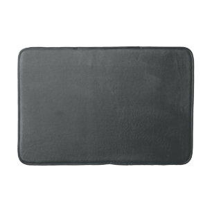 Charcoal grey (solid colour)  bath mat