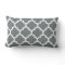 Charcoal Grey White Moroccan Quatrefoil Pattern #5