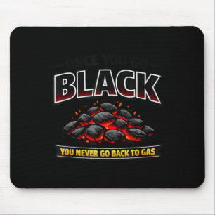 Charcoal Grill Coals Design for BBQ Fans Not Gas Mouse Pad
