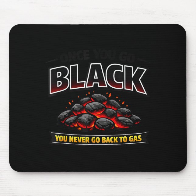 Charcoal Grill Coals Design for BBQ Fans Not Gas Mouse Pad (Front)