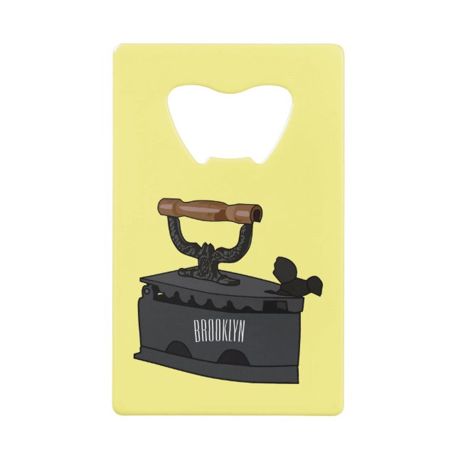 Charcoal iron cartoon illustration  (Front)