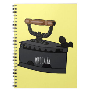 Charcoal iron cartoon illustration  notebook