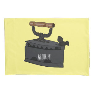 Charcoal iron cartoon illustration  pillowcase