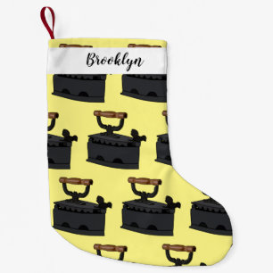 Charcoal iron cartoon illustration small christmas stocking