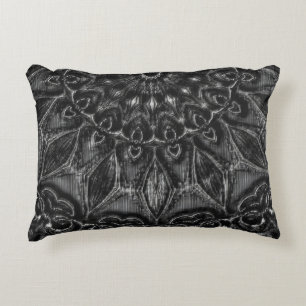 Charcoal Mandala  Accent Pillow