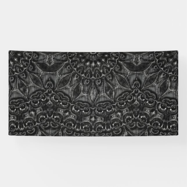 Charcoal Mandala  Banner (Horizontal)