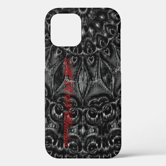 Charcoal Mandala Case-Mate iPhone Case (Back)