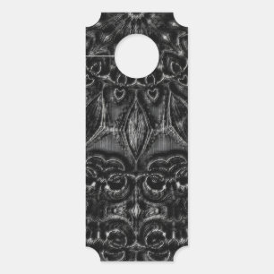 Charcoal Mandala  Door Hanger