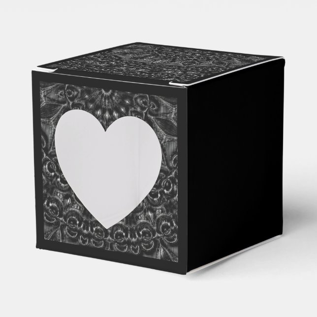 Charcoal Mandala  Favour Box (Front Side)