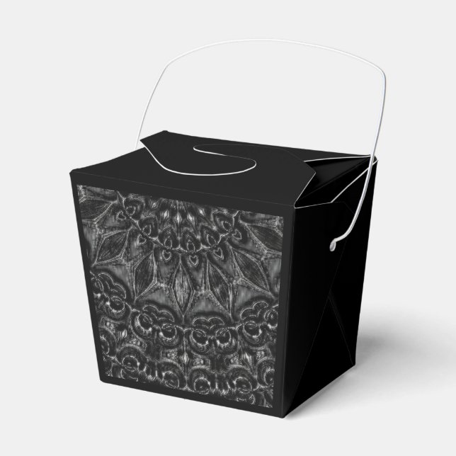 Charcoal Mandala  Favour Box (Front Side)