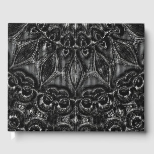 Charcoal Mandala Guest Book