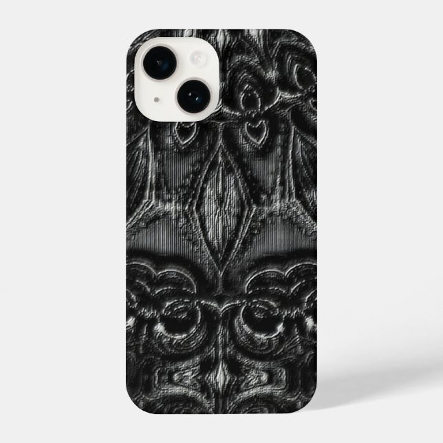 Charcoal Mandala  iPhone Case (Back)