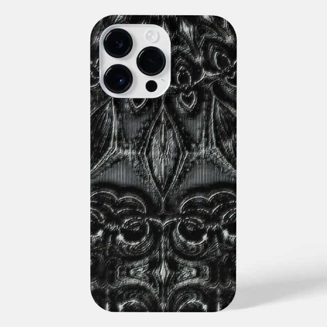 Charcoal Mandala  iPhone Case (Back)