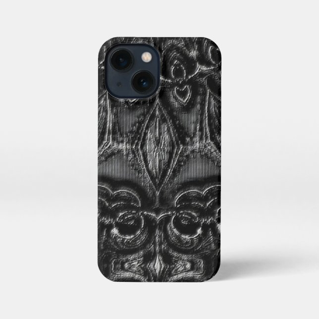 Charcoal Mandala  iPhone Case (Back)