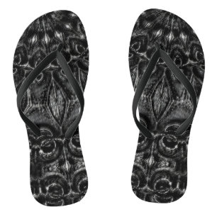 Charcoal Mandala Jandals