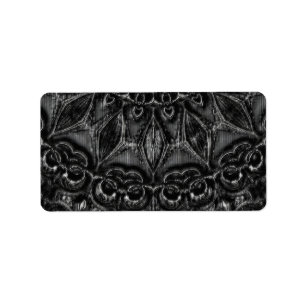 Charcoal Mandala Label